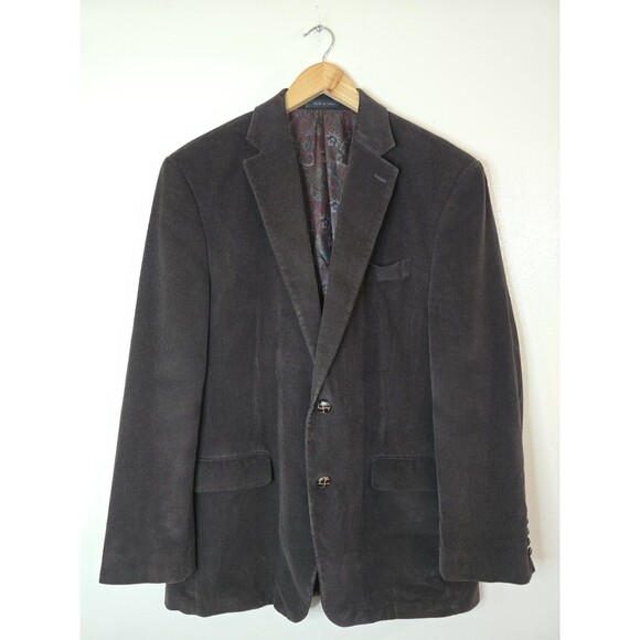 Lauren Ralph Lauren Brown Corduroy Blazer Mens 40R Sport Coat Jacket Two Button - Picture 1 of 13